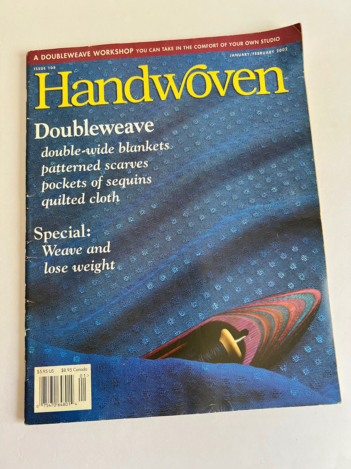 Handwoven vintage magazine, January/February 2002