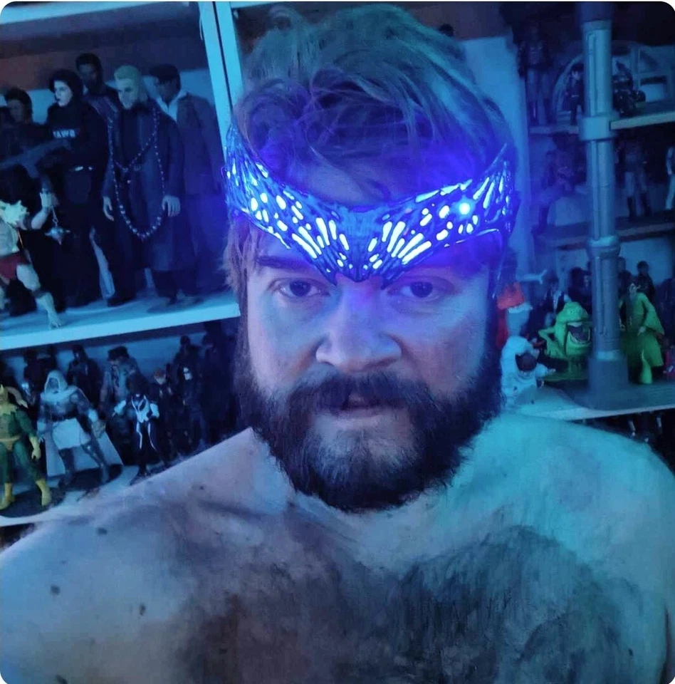 AGATHA ALL ALONG BILLY WICCAN CROWN LED LIGHT HALLOWEEN BLUE MAGIC COSPLAY 3D - Image 4 of 4