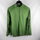 REI Shirt Mens Large Green Midweight Base Layer 1/4 Zip