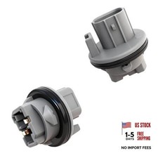 2pcs 33302-S5A-A01 T20 Turn Signal Brake Tail Light Bulb Socket Plug Connector