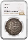 1894 $1 Morgan Silver Dollar NGC VF30 Very Fine Circulated Key Date Coin