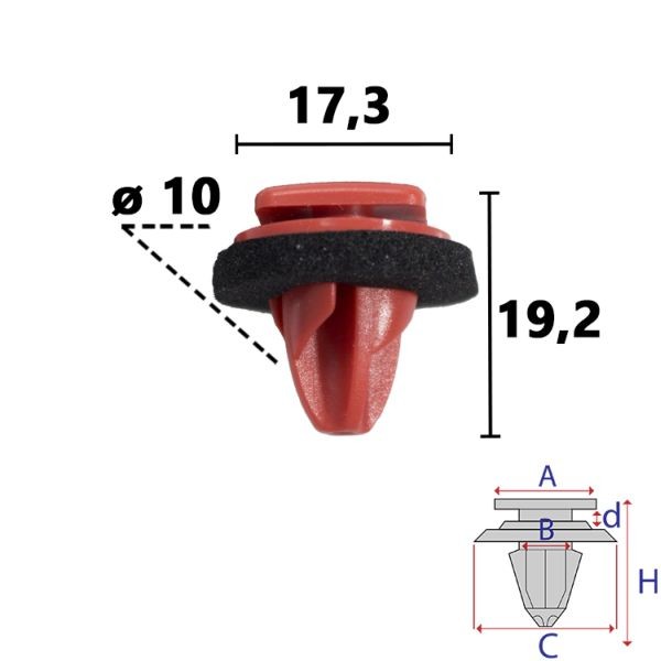 Fits ROMIX ROM C70863 Upholstery pin ROM C70863 Bar pin (quantity per ⭐UK Stock⭐