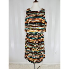 WISHES WISHES WISHES Women's Fit & Flare Sleeveless Dress Sz 1X NO BELT