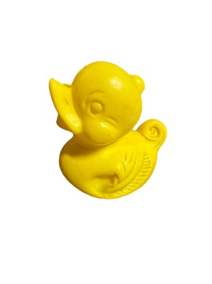 Vintage 1984 Gerber Products Baby Doll Plastic Yellow Bath Duck Figure Toy