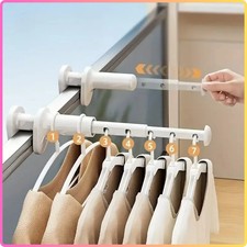 Travel Drying Rack for Clothes - Portable Hanging Rack Over The Door with Rod.