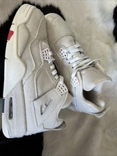 Air Jordan 4 Retro Sashiko UK 8 DQ4904-100 Canvas Trainers Nike Jordan IV