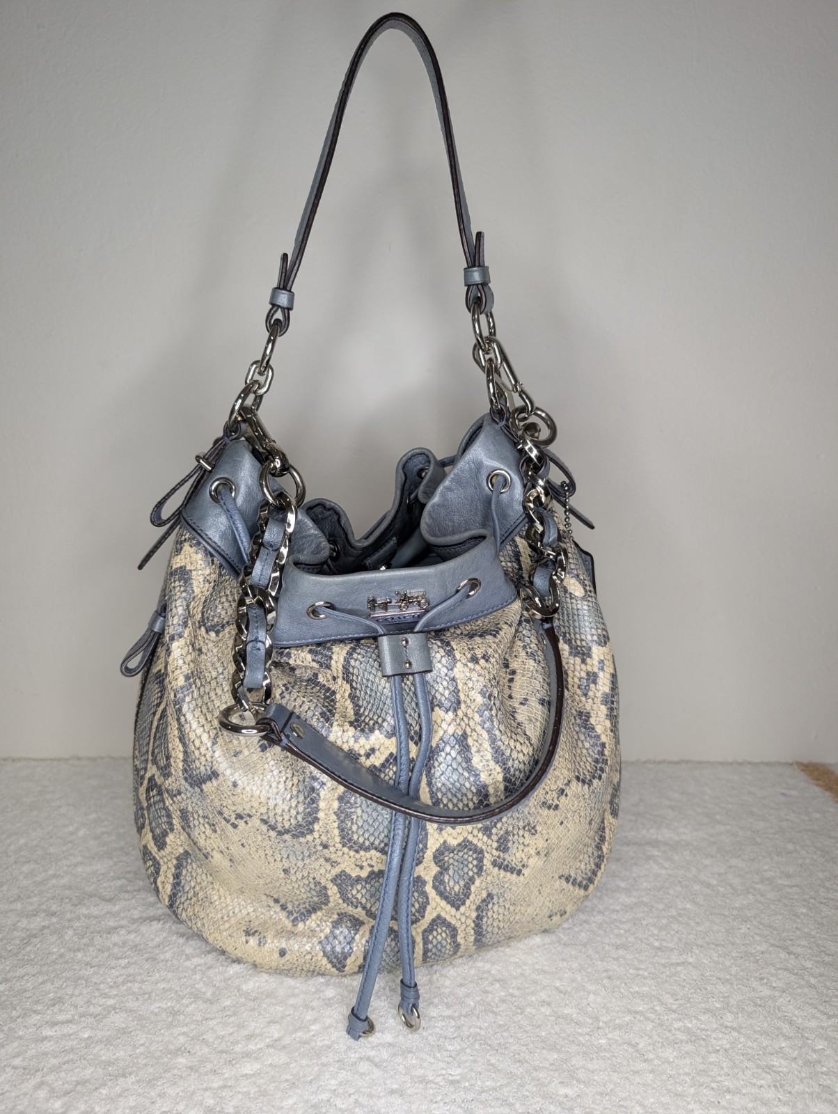 Coach - Madison Python Embossed Leather - image 1