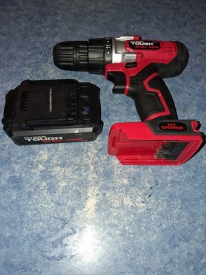 HYPER Tough AQ90050G Cordless Drill 20V Max Li-Ion Red/Black HT-no charger-