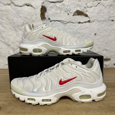 Nike Air Max Plus TN x Supreme White Men's Size 10 Pre-owned Sneakers DA1472-100