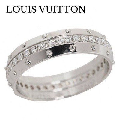 Louis Vuitton Petite Berg Empreinte Diamond Ring 18K White Gold Au750 US 7.5