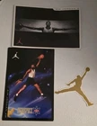 Michael Jordan 4x6 Air Jordan Shoes Cards Retro 5,8 And Mini Gold Sticker Lot