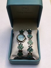 Stylish Ladies Philip Mercier Quartz Watch with Box Bracelet, Good Condition