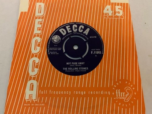 ROLLING STONES Not Fade away 1st PRESS 1964 Decca F11845 EXCELLENT