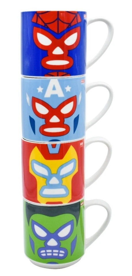 Marvel Lucha Libre Edition Mugs Mexican Wrestling Tea Coffee Porcelain Mug - Image 3 of 4