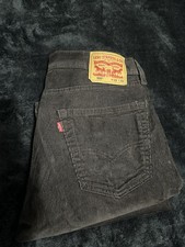 Levi's 505 Corduroy Pants Mens 36x30 Brown Regular Fit Stretch Straight Leg