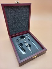 Geschenk Box 4 teiliges Wein Sommelier Set