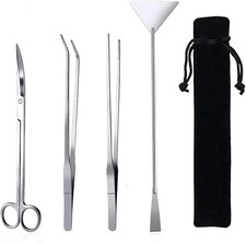Aquarium Aquasing Tool, Long Tweezers Scissors Spatula, 1 Stainl