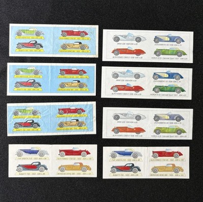 8x Ferrero Kinder BPZ K94 K95 Oldtimer BMW Bugatti Alfa Romeo Mercedes