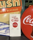 Vintage Coca Cola Calendar Metal Sign Holder Things Go Better With Coke
