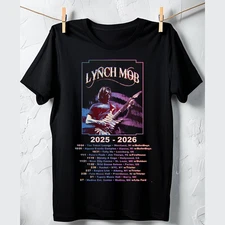 Lynch Mob Band 2025 2026 Tour Dates Shirt Black Unisex S-5XL 1P0825
