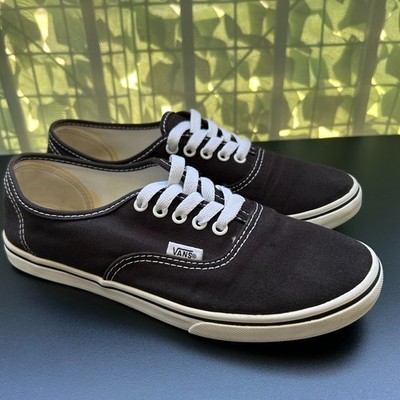 Vans Authentic Low Profile Black White Unisex Mens 6 Womens 7.5 Canvas Sneakers