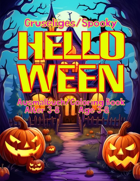 Halloween Ausmalbuch FüR Erwachsene, Gruselige Motive, Malbuch, Kreativbuch-image