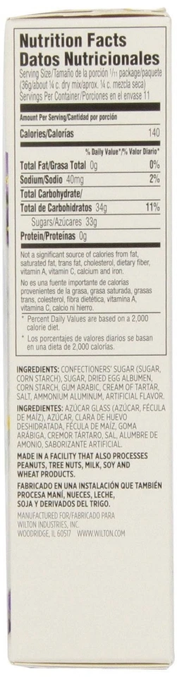 Mezcla de glaseado Wilton Royal para glaseado y decoración, sabor vainilla, 14 oz. Foto 2 de 4