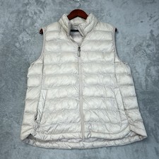 32 Degrees Women's XL Puffer Vest Beige Nylon e0790