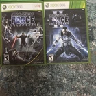 Star Wars The Force Unleashed I & II (Box, Manual Included) Xbox 360