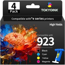 923 Ink Cartridges Combo Pack for HP Printers Replacement for HP 923 HP923 Ink 4