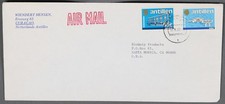 MayfairStamps Netherland Antilles 1989 Curacao to Sant Monica CA Air Mail Cover