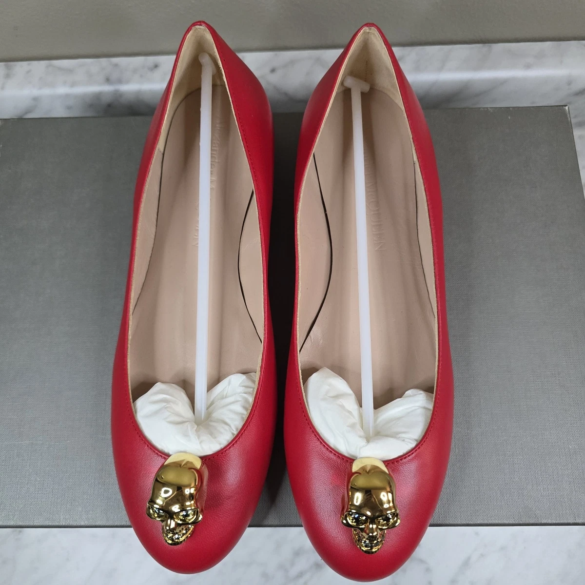 美品　Alexander McQueen スカル フラット バレエシューズ 25+ Alexander McQueen Women's Ballet Flats for sale | Updated Oct 2026