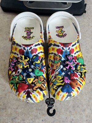 Jibbitz Grateful Dead Crocs Size 10 Grateful Dead Crocs Shoe