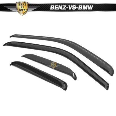 Deflectores De Lluvia Para Toyota Tundra 2000-2006 Cabina Extendida - Viseras De Ventana Negras, Adhesivas