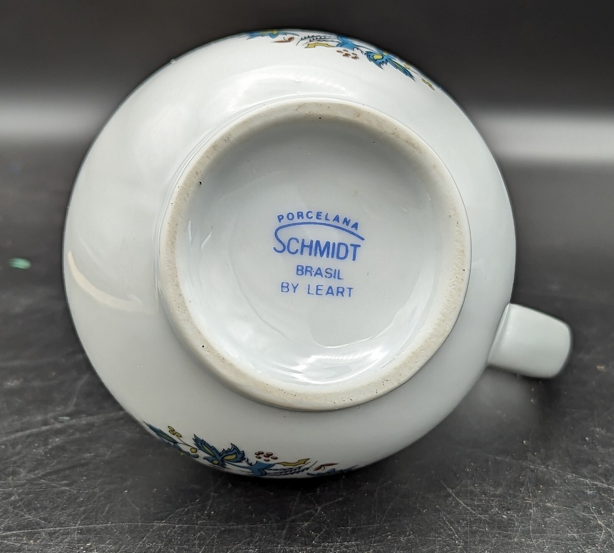 Porcelana Schmidt Brasil By Leart Blue Floral Small Pitcher