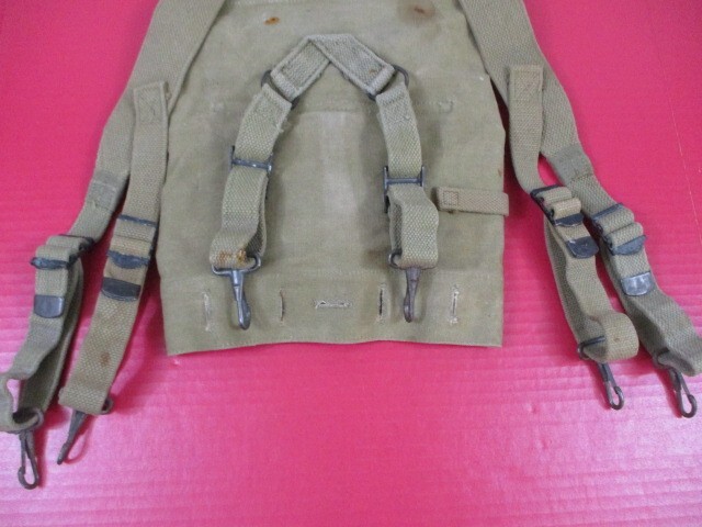 WWII Era US Army M1928 Haversack Pack - Khaki Color - Marked: BOYT