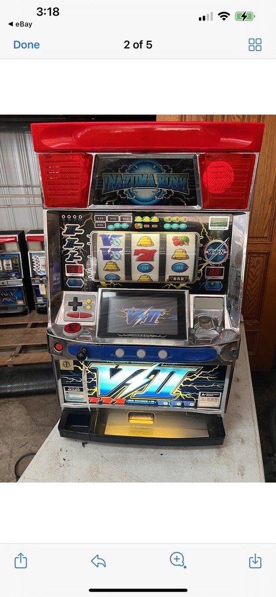 PACHISLO INAZUMA RUSH V-II NUMBER SEVEN SLOT MACHINE / SERVICED
