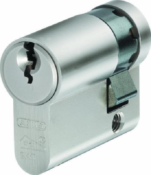 Abus 53822 Serratura Mezzo Cilindro 30/10 Nichel | Sicurezza Tedesca