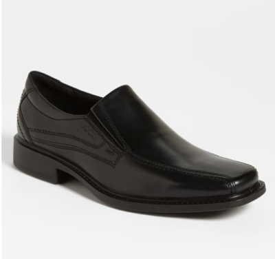 ECCO Mens Black Leather Slip On Dress Shoes Danish‎ Design EU 46 US 12 Loafers Men main image 4