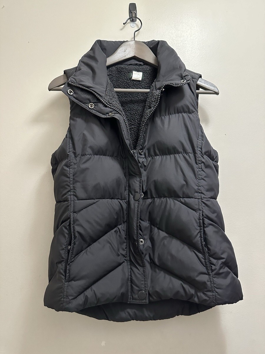 j crew down vest women's
