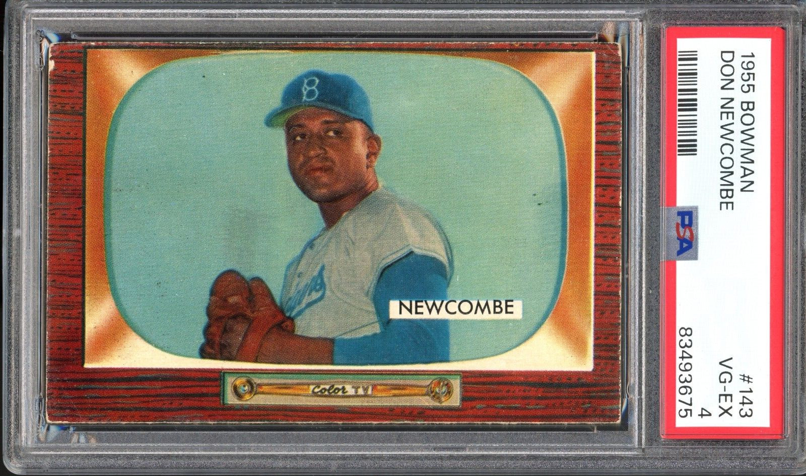 1955 Bowman #143 Don Newcombe PSA 4 Brooklyn Dodgers Baseball Card
