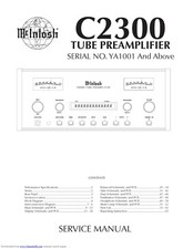 Service manual for McIntosh C 2300