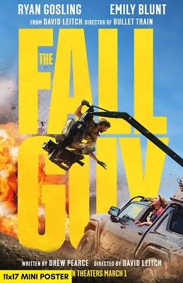 The Fall Guy (2024) Movie Poster 11x17 Ryan Gosling Emily Blunt Action