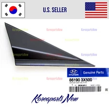 FRONT Fender Corner Trim Molding Right Passn BLACK ⭐OEM⭐ Elantra Sedan 2014-2016