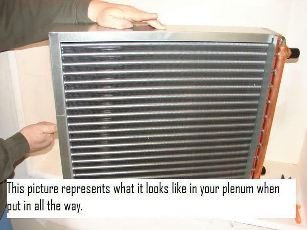 16x20 Water to Air Heat Exchanger 1u0026#034; Copper Ports with install kit |  eBay