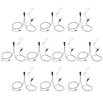 10 Units Compact Hospital Farms Earpiece PTT for Motorola CLP446 CLP1060 CLP1040