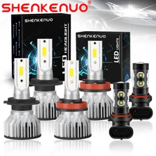 For Ford Escape 2005-2006 6000K 6X LED Headlight High Low + Fog Light Bulbs Kit