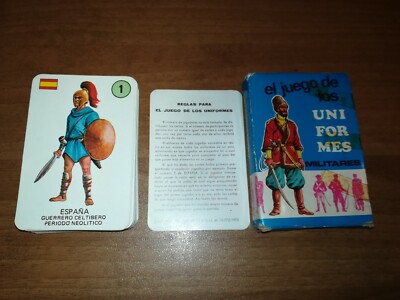 DAS SPIEL DER MILITÄRUNIFORMEN - SPIELKARTEN 60ER JAHRE - MILITÄRUNIFORMEN
