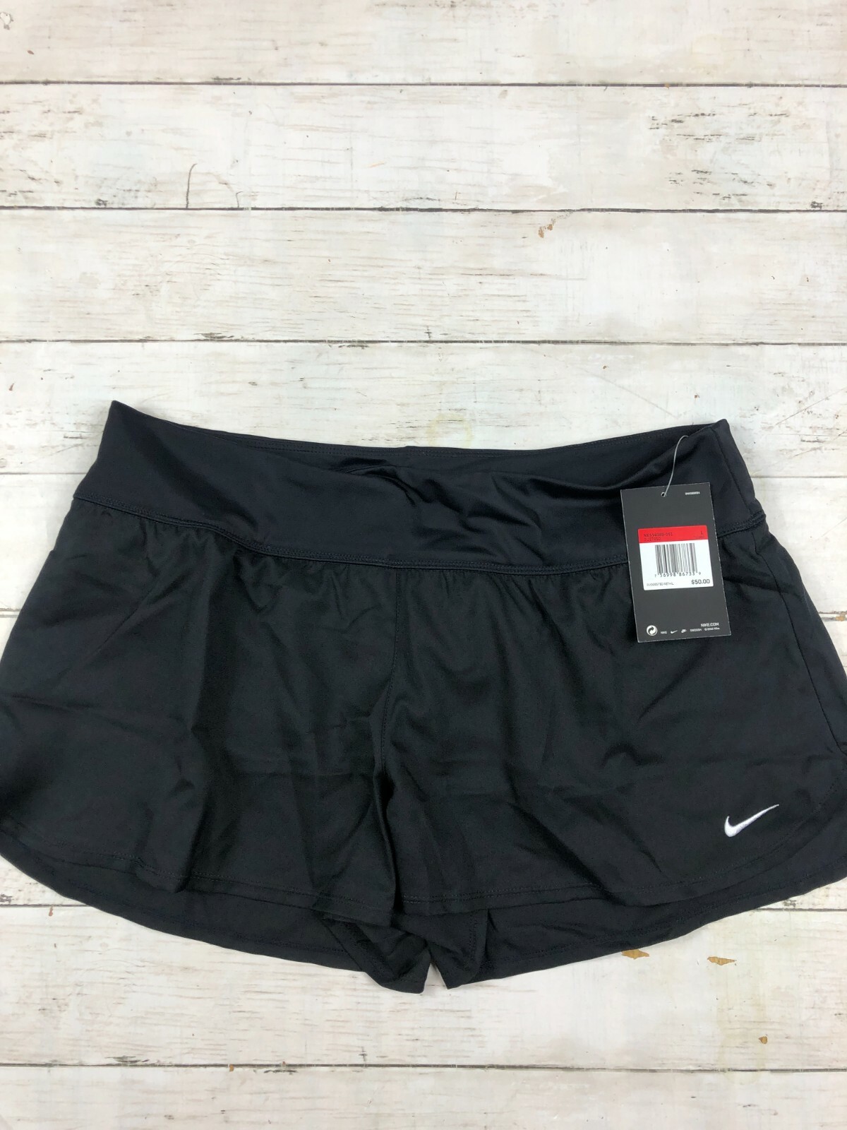 Nike Solid Boardshort Swim Bottom Black 