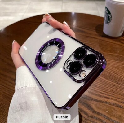 iPhone 16 pro max case magnetic shockproof with lens cover